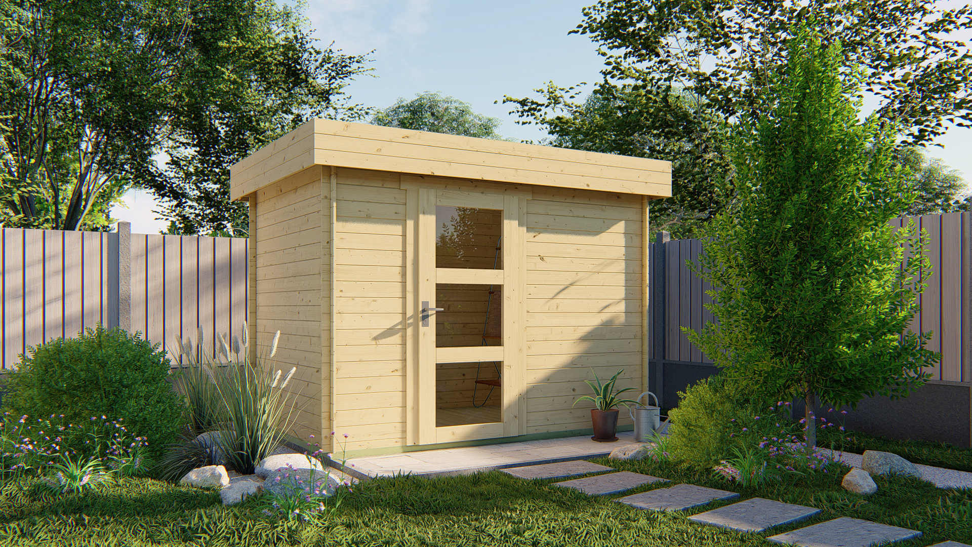 Blokhut - Tuinhuis Novalie 2.0 | 19 mm | onbehandeld