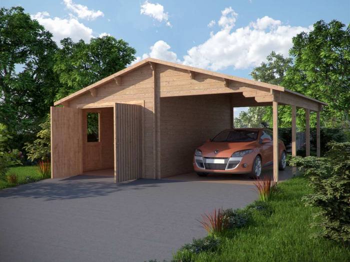 Garages et carports en bois
