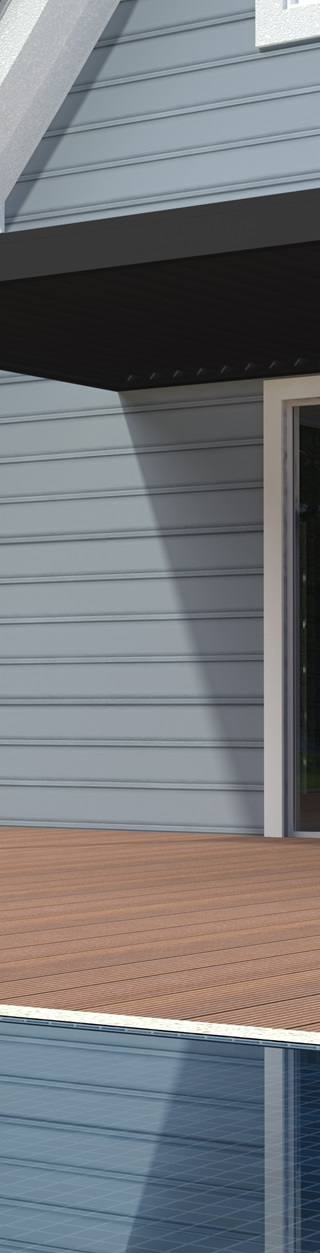 Aluminium overkapping Toronto Wand 300 x 400 x 255 cm antraciet — 1