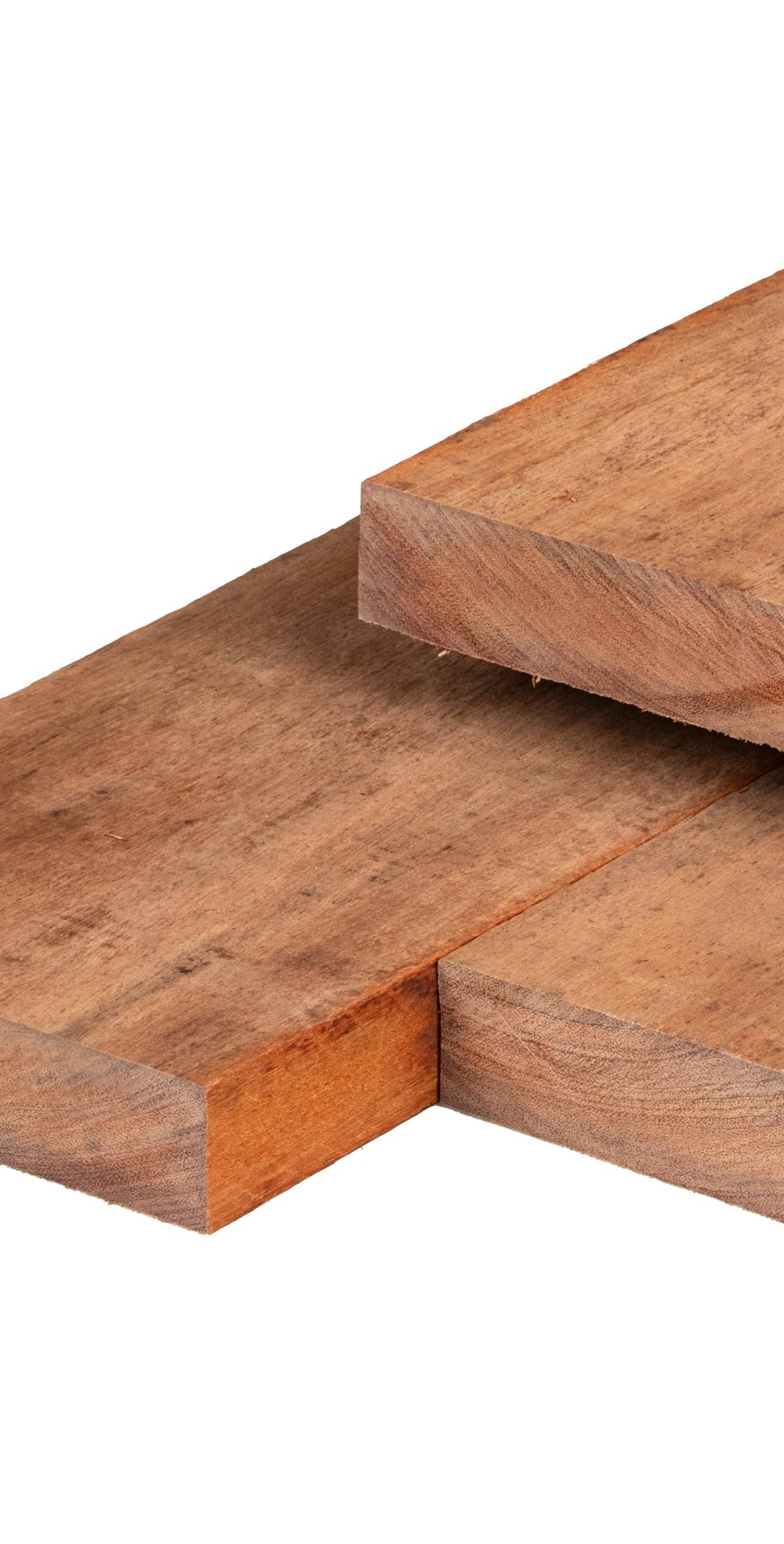 Angelim vermelho hardhout bestekhout 5,0 x 15,0 x 200 cm fijnbezaagd