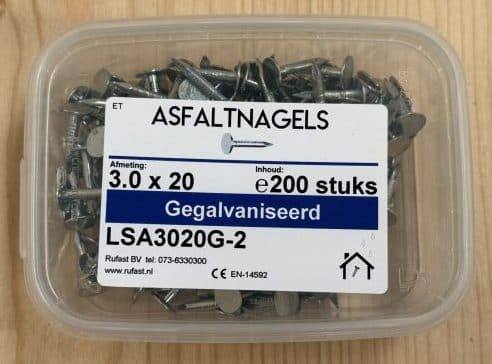 Asfaltnagels voor dakshingles