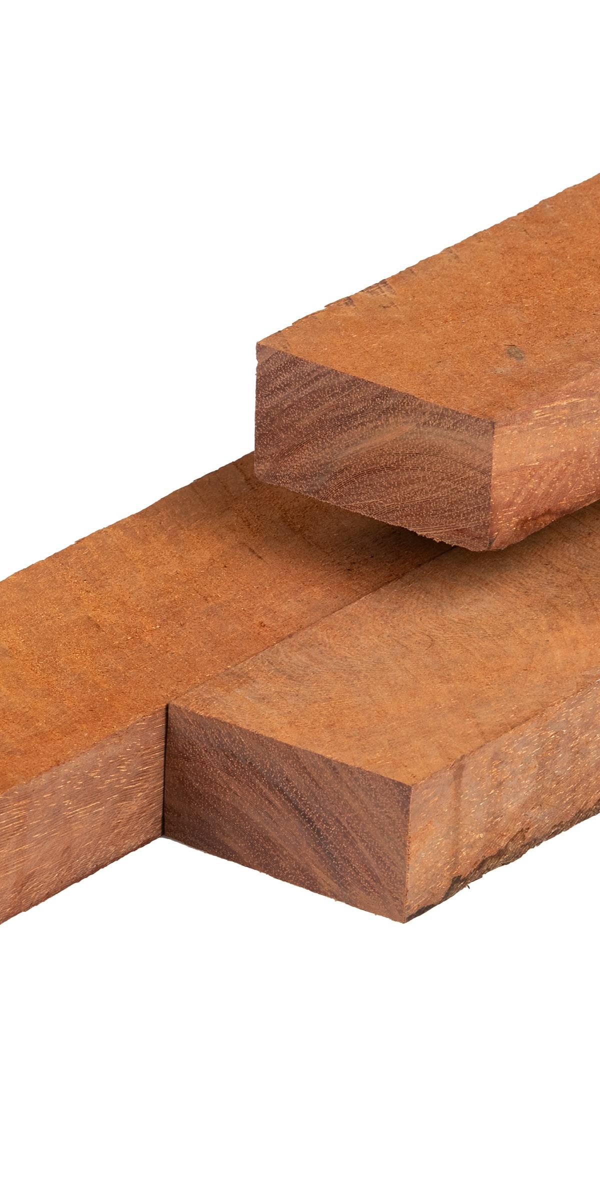 Azobé hardhout bestekhout 4,0 x 9,0 x 300 cm fijnbezaagd