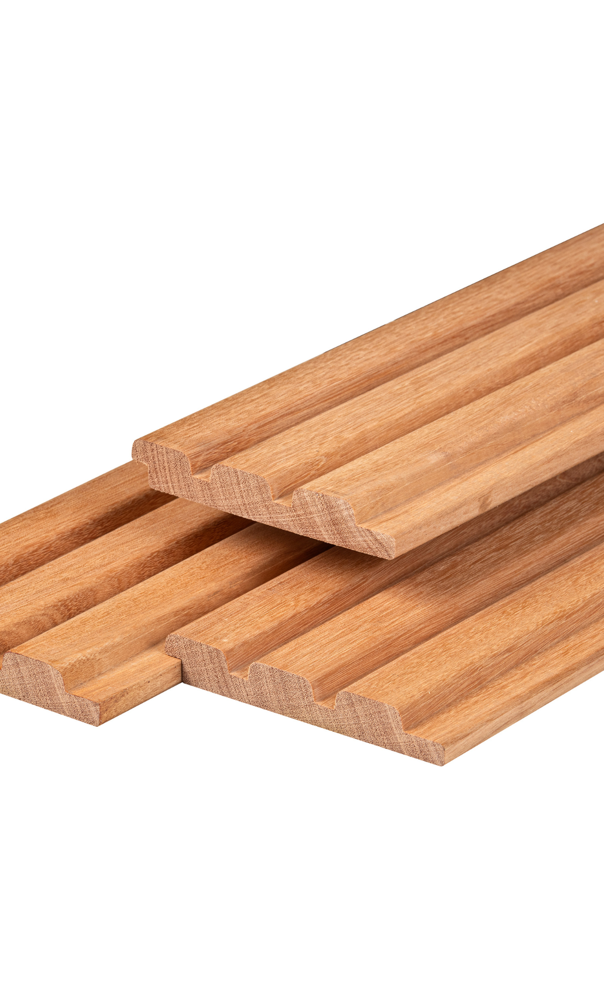 Bangkirai hardhout triple profiel 2,2 x 14,5 x 400 cm geschaafd