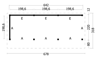 Bergen L Type 6 Douglas Gedroogd Potdekselplank blank — 3
