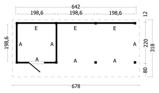 Bergen L Type 7 Douglas Gedroogd Potdekselplank blank — 3