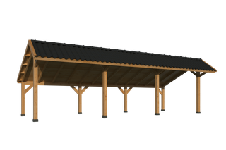 Bergen XL, Type 5 Douglas Gedroogd Potdekselplank blank — 3