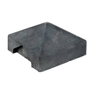 Berton©-afdekpet antraciet diamantkop 14 x 14 x 5 cm tussenmodel — 1