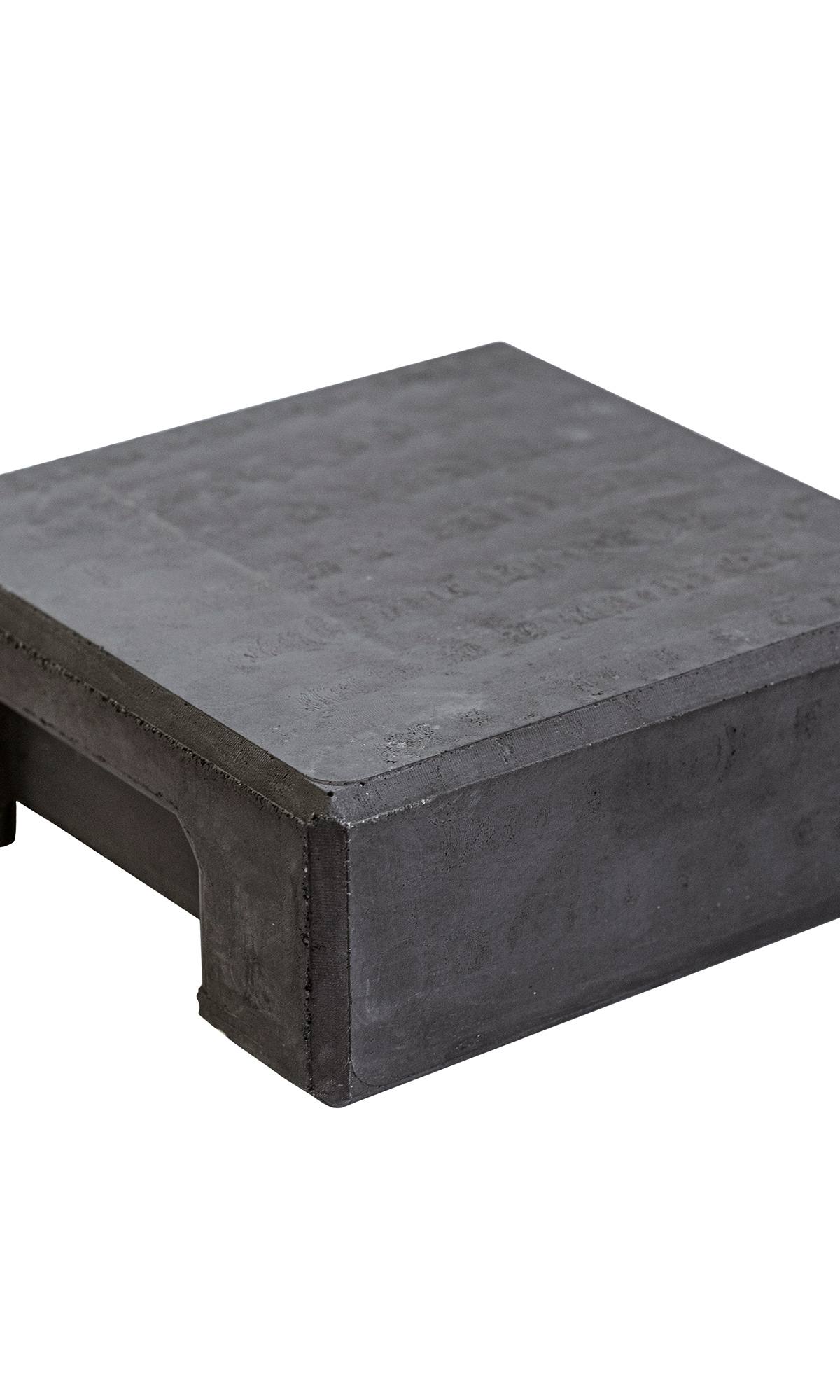 Berton©-afdekpet antraciet vlakke kop 14 x 14 x 5 cm tussenmodel