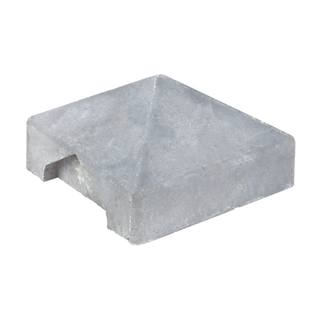 Berton©-afdekpet wit/grijs, diamantkop 14 x 14 x 5 cm tussenmodel — 1