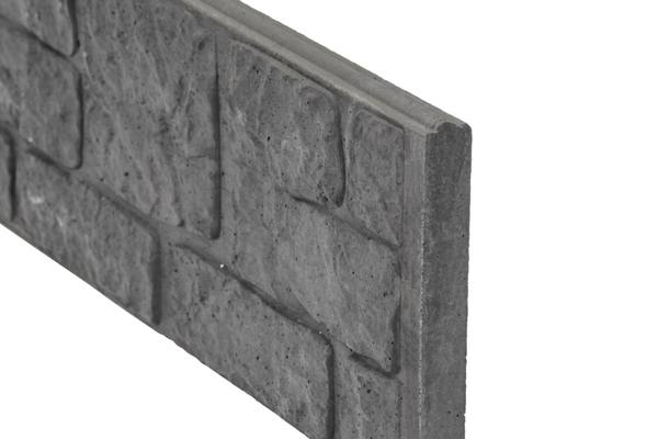Berton©-motiefplaat smal antraciet H26 x D3,5 x L184 cm romeinsmotief