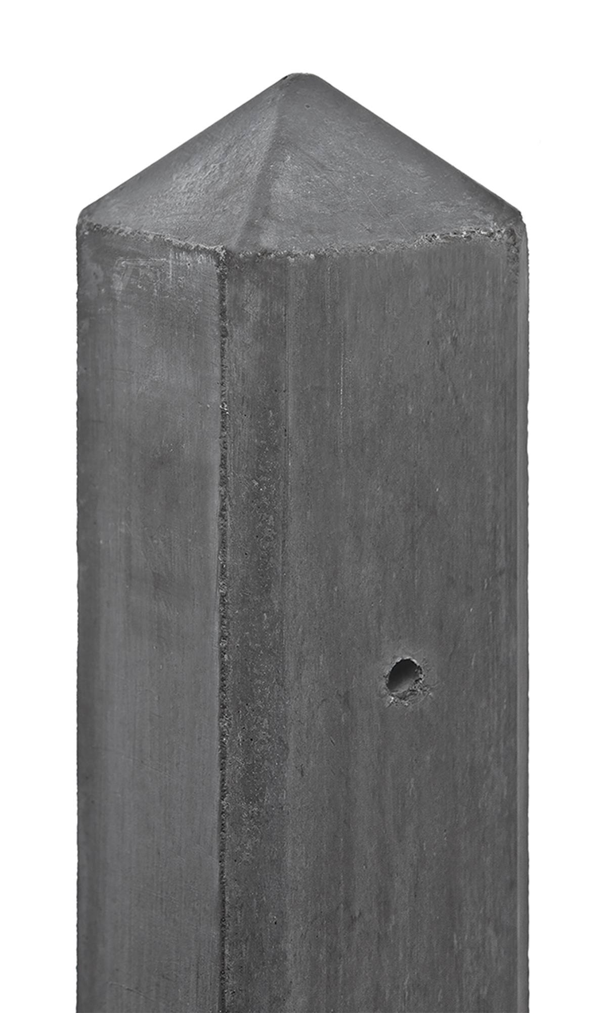 Berton©-paal Amstel lichtgewicht - antraciet diamantkop 10 x 10 x 280 cm tussenmodel