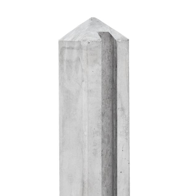 Berton©-sleufpaal Dinkel wit/grijs 115 x 115 x 278 cm tussenmodel