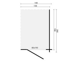Blokhut Toilet Kit Big | 28 mm | onbehandeld — 3