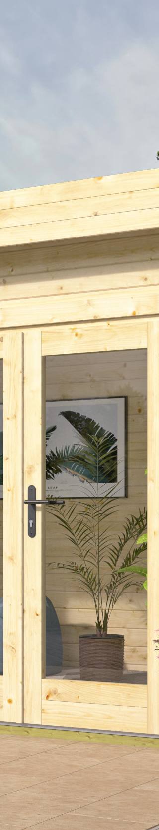 Blokhut - Tuinhuis Alana | 40 mm | onbehandeld — 1