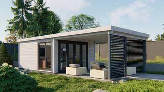 Blokhut - Tuinhuis Casper | 58 mm | vuren Red Class Wood geïmpregneerd — 2