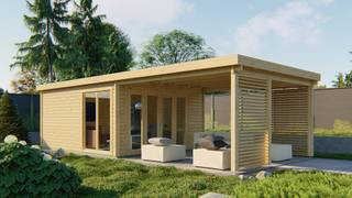 Blokhut - Tuinhuis Casper | 58 mm | vuren Red Class Wood geïmpregneerd — 1