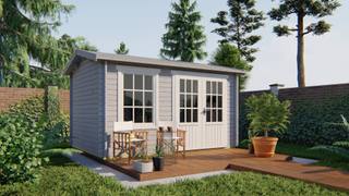 Blokhut - Tuinhuis Chloe | 40 mm | vuren honinggeel geïmpregneerd — 2