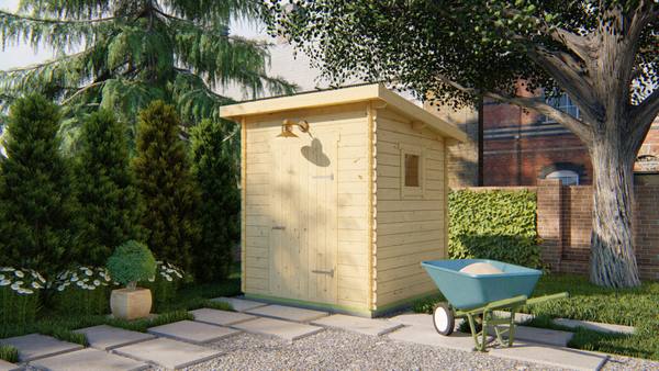 Blokhut - Tuinhuis Eigo | 19 mm | vuren onbehandeld