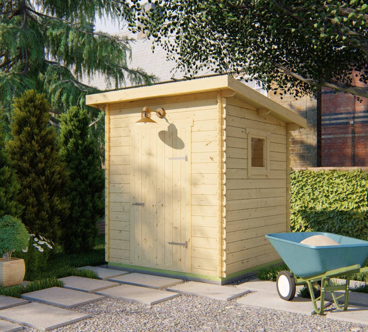 Blokhut - Tuinhuis Eigo | 19 mm | vuren Red Class Wood geïmpregneerd