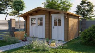 Blokhut - Tuinhuis Fraga | 34 mm | vuren onbehandeld — 2