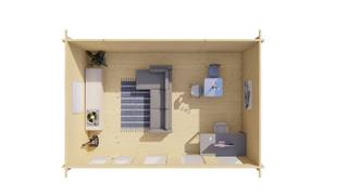 Blokhut - Tuinhuis Gabriella | 58 mm | honinggeel geïmpregneerd — 4