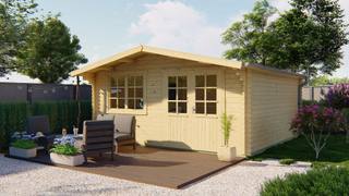 Blokhut - Tuinhuis Hendrick | 44 mm | vuren onbehandeld — 1