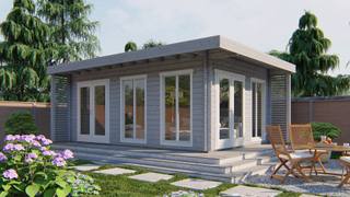 Blokhut - Tuinhuis Hildegard | 44 mm | vuren onbehandeld — 2