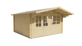 Blokhut - Tuinhuis Inge | 44 mm | vuren grijs geïmpregneerd — 4