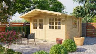 Blokhut - Tuinhuis Inge | 44 mm | vuren grijs geïmpregneerd — 1