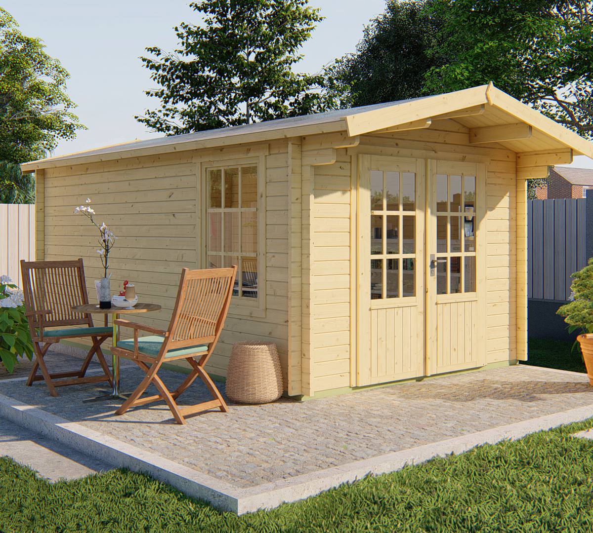 Blokhut - Tuinhuis Julia | 40 mm | vuren Red Class Wood geïmpregneerd