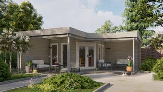 Blokhut - Tuinhuis Jutka | 44 mm | vuren onbehandeld — 2