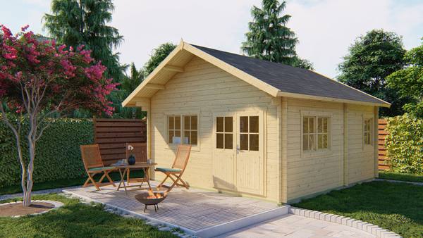 Blokhut - Tuinhuis Llanes | 44 mm | onbehandeld