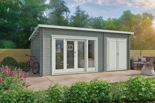 Blokhut - Tuinhuis Meg | 44 mm | onbehandeld — 2