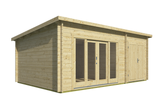 Blokhut - Tuinhuis Meg | 44 mm | onbehandeld — 4