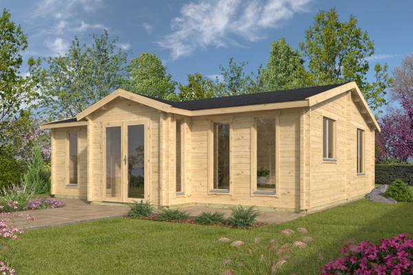 Blokhut - Tuinhuis Mullingar | 70 mm | vuren onbehandeld