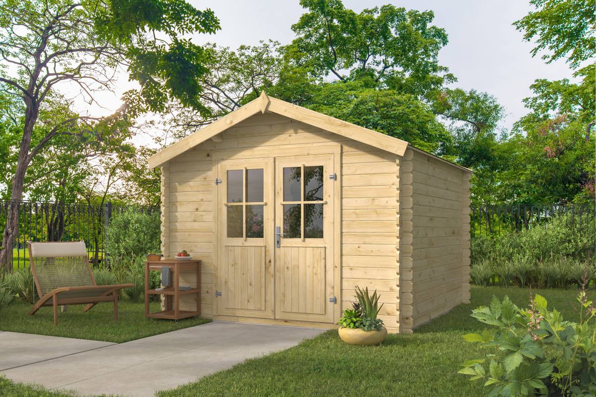 Blokhut - Tuinhuis Noja | 28 mm | Red Class Wood geïmpregneerd
