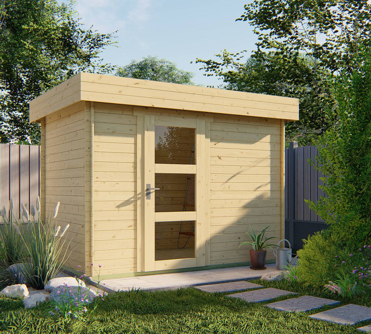 Blokhut - Tuinhuis Novalie 2.0 | 19 mm | onbehandeld