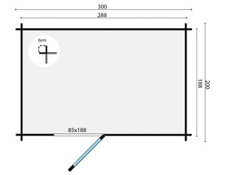 Blokhut - Tuinhuis Novalie 2.0 | 19 mm | vuren Red Class Wood geïmpregneerd — 4
