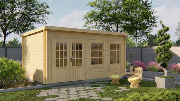 Blokhut - Tuinhuis Sadie | 40 mm | onbehandeld