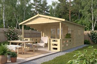 Blokhut - Tuinhuis Sanstrov | 44 mm | vuren onbehandeld — 1