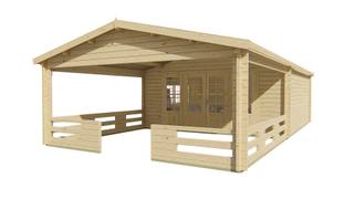 Blokhut - Tuinhuis Sheffield | 58 mm | vuren honinggeel geïmpregneerd — 4