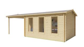 Blokhut - Tuinhuis Skeg | 44 mm | vuren onbehandeld — 4