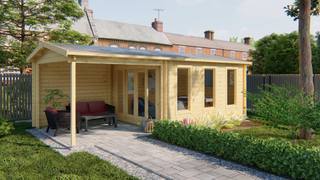 Blokhut - Tuinhuis Skeg | 44 mm | vuren onbehandeld — 1