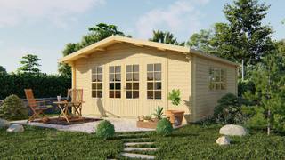 Blokhut - Tuinhuis Southampton | 58 mm | vuren grijs geïmpregneerd — 1