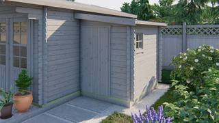 Blokhut - Tuinhuis Toilet kit annexe | 28 mm | onbehandeld — 2