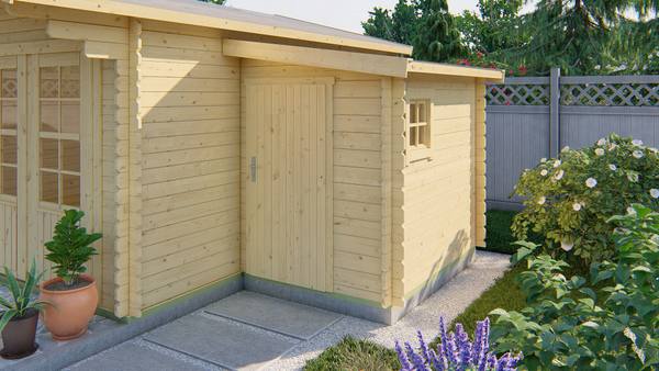 Blokhut - Tuinhuis Toilet kit annexe | 28 mm | onbehandeld