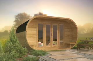 Camping Oval | 28/42 mm | Thermowood | 405x400 cm — 1