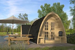 Camping POD 400 | 28 mm | vuren onbehandeld — 1