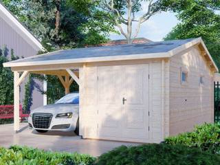 Carport+schuur 5,7x5,3m 44mm — 1