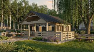 Chalet Asva 36m2 6x6m 44mm — 1